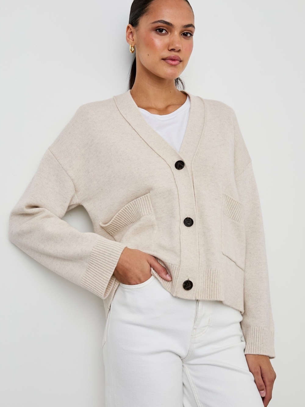 Rails “Lindi” V-Neck Button Cardigan